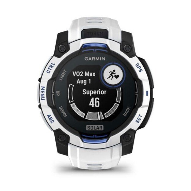 Garmin Instinct 2.29 cm (0.9 ) MIP 45 mm Digital 176 x 176 pixels Touchscreen Black, White GPS (satellite) 17