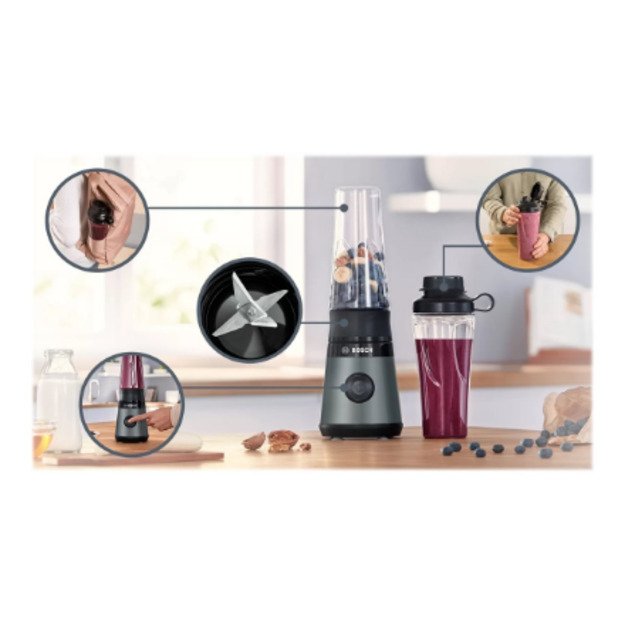Bosch | VitaPower ToGo Smoothie Maker | MMB2111S | Tabletop | 450 W | Jar material Tritan | Jar capacity 0.6 L | Ice crushing |  11
