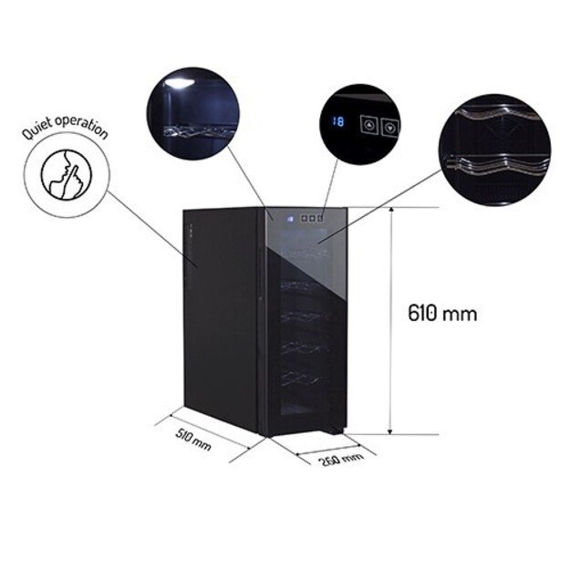 Adler AD 8083 Beverage/wine larder Black 2