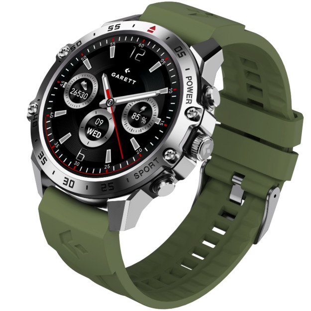 I&scaron;manusis laikrodis su lietuvi&scaron;ku meniu Garett V14 Silver Steel 4