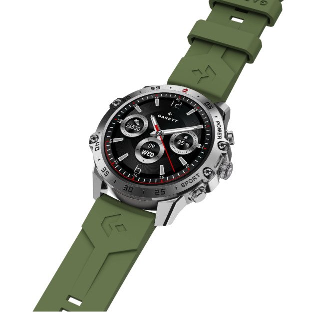 I&scaron;manusis laikrodis su lietuvi&scaron;ku meniu Garett V14 Silver Steel 5