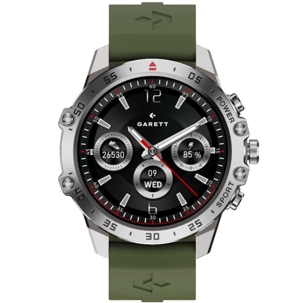 I&scaron;manusis laikrodis su lietuvi&scaron;ku meniu Garett V14 Silver Steel 2