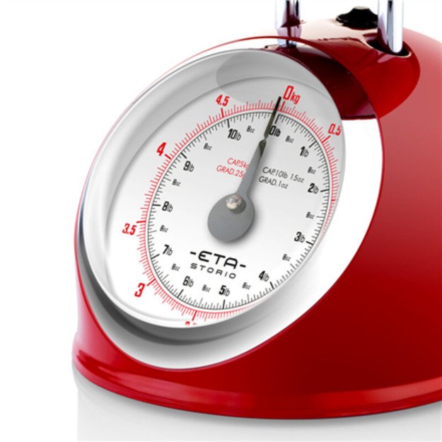 ETA | Kitchen scale | ETA577790030 Storio | Maximum weight (capacity) 5 kg | Graduation 25 g | Red 1