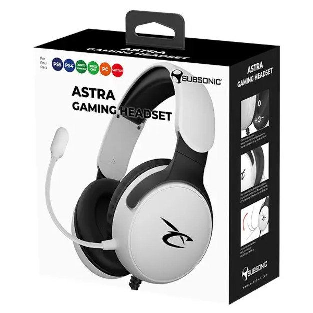 Subsonic Astra Gaming Headset white/black 1