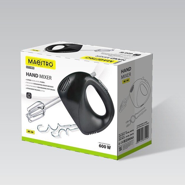 Maestro MR-500 Hand mixer Black 2