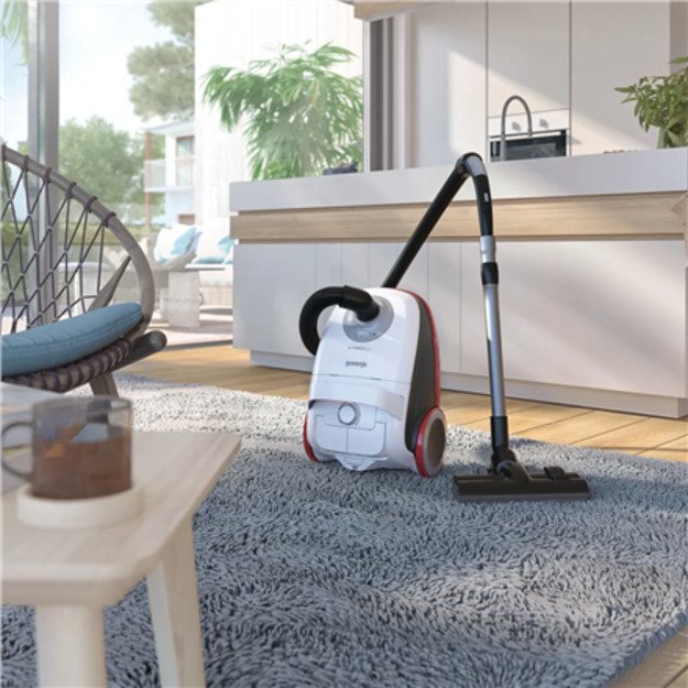 Gorenje | Vacuum cleaner | VCEA21GPLW | Bagged | Power 700 W | Dust capacity 3 L | White 1