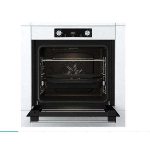 Gorenje | Oven | BOS6737E06WG | 77 L | Multifunctional | EcoClean | Mechanical control | Steam function | Height 59.5 cm | Width 3