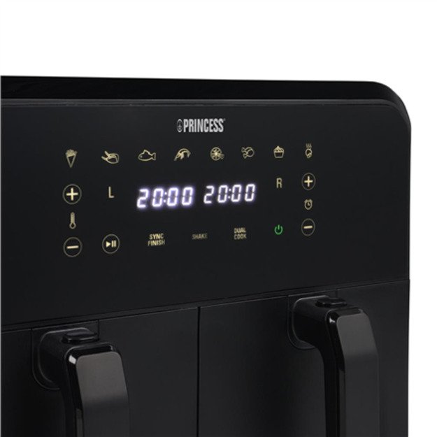 Princess Double Basket Airfryer | 182068 | Power 2400 W | Capacity 8 L | Black 3