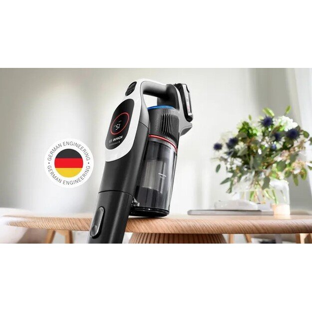 Bosch BCS931WBA stick vacuum/electric broom Battery Dry HEPA Bagless 0.4 L White 3 Ah 13