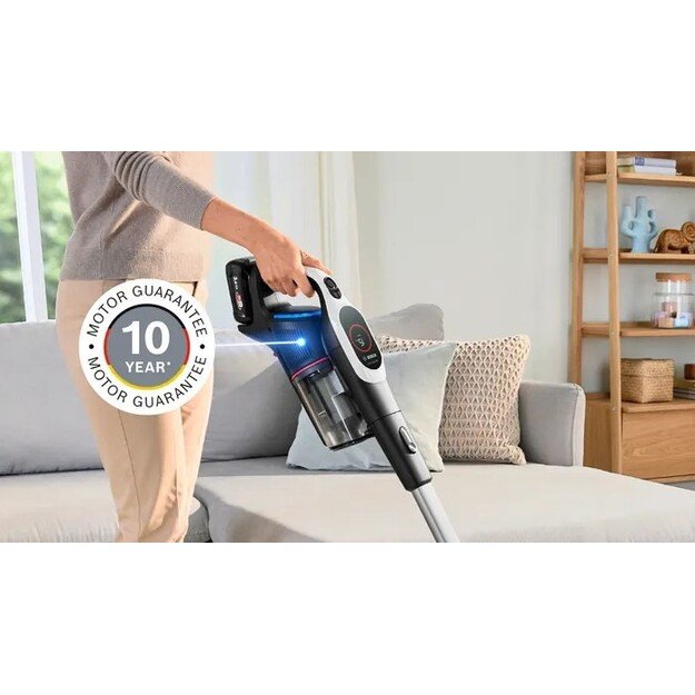 Bosch BCS931WBA stick vacuum/electric broom Battery Dry HEPA Bagless 0.4 L White 3 Ah 15
