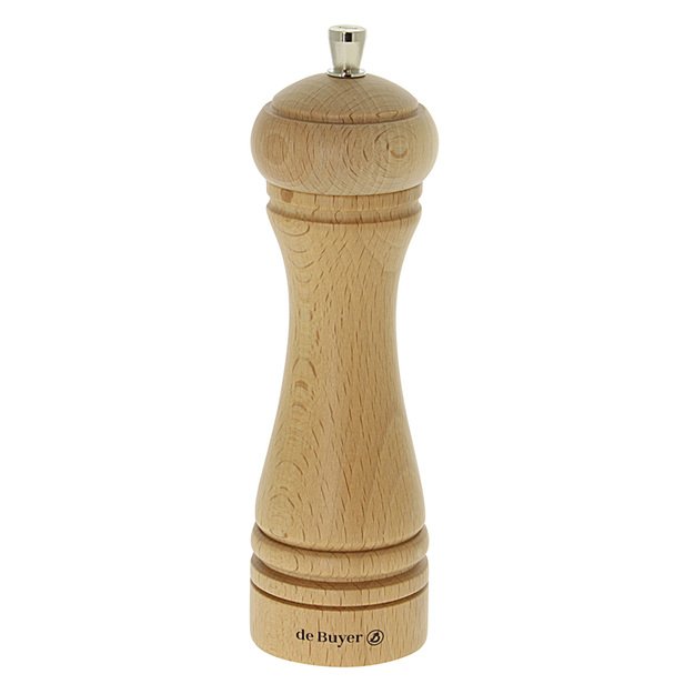 Pepper mill, 18 cm, wooden, Java