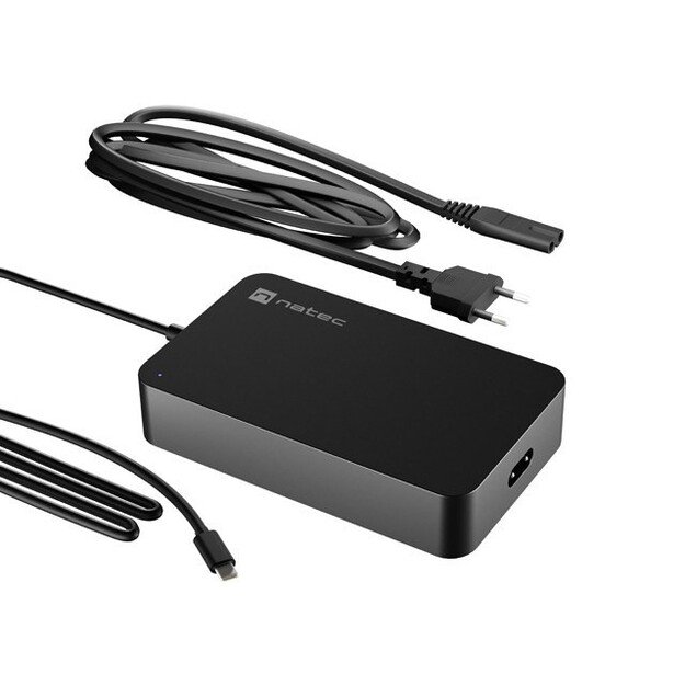 NATEC LAPTOP CHARGER GRAYLING USB-C 90W 1