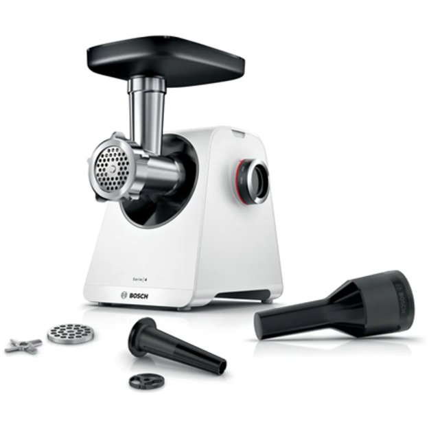 Bosch Serie 4 MFWS420W mincer 1900 W White, Black