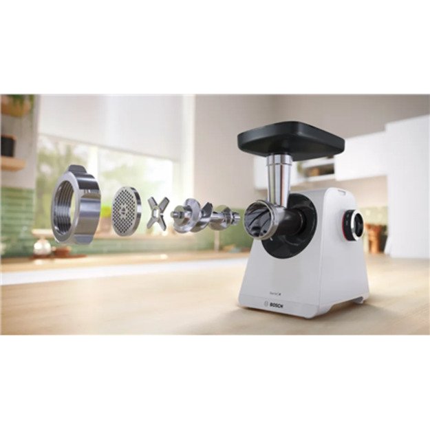 Bosch Serie 4 MFWS420W mincer 1900 W White, Black 4