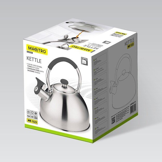 Kettle MAESTRO MR-1323 stainless steel 2.5 l 2