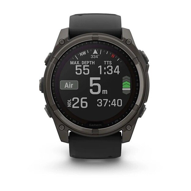 Garmin fenix 8 3.56 cm (1.4 ) 51 mm Digital 280 x 280 pixels Touchscreen Titanium Wi-Fi GPS (satellite) 3