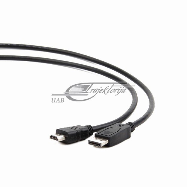 Cable GEMBIRD CC-DP-HDMI-5M (HDMI M - DisplayPort M, 5m, black color)