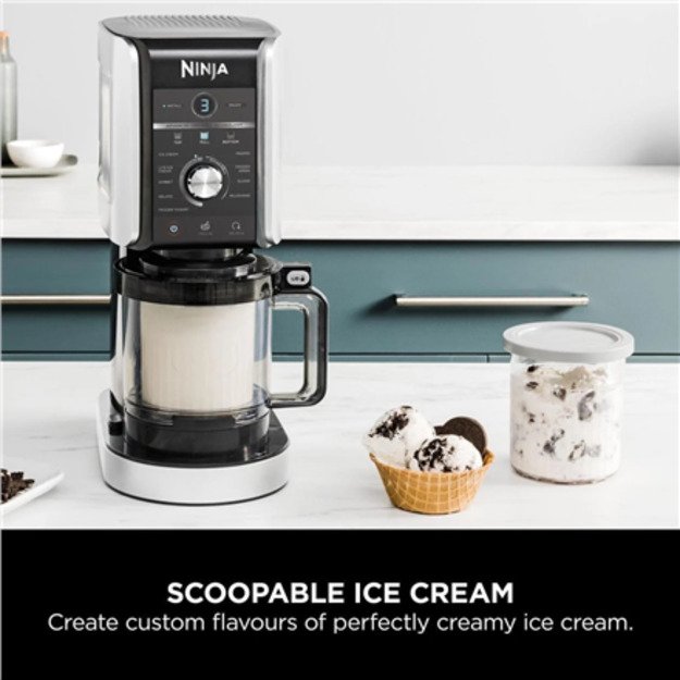 NINJA | Ice Cream Maker | NC502EU Creami Deluxe | Power 800 W | Silver/Black 4