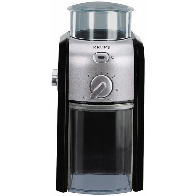 Grinder electric for coffee Krups GVX242 (110W, grinding, black color, silver color)