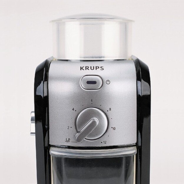 Grinder electric for coffee Krups GVX242 (110W, grinding, black color, silver color)