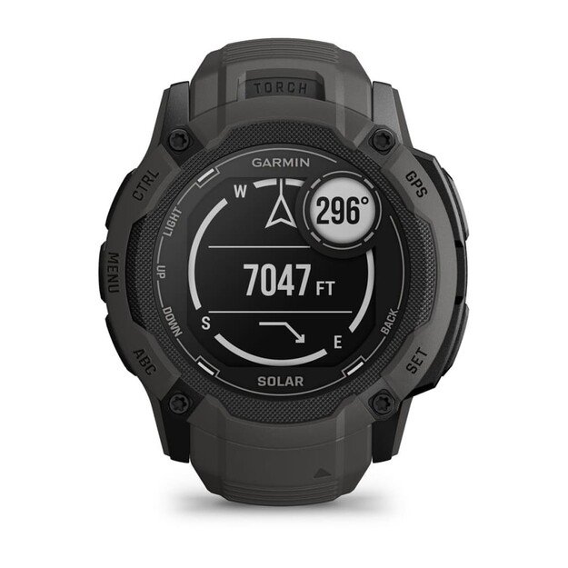 Garmin Instinct 2X Solar 2.79 cm (1.1 ) MIP 50 mm Digital 176 x 176 pixels Touchscreen Graphite GPS (satellite) 2