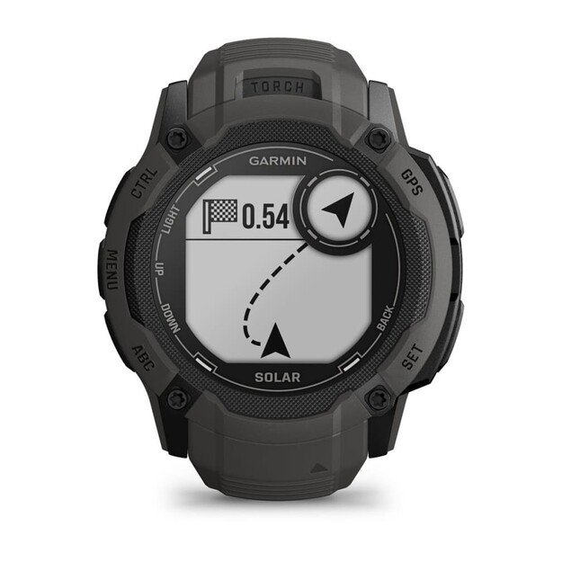 Garmin Instinct 2X Solar 2.79 cm (1.1 ) MIP 50 mm Digital 176 x 176 pixels Touchscreen Graphite GPS (satellite) 1