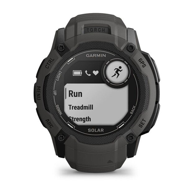 Garmin Instinct 2X Solar 2.79 cm (1.1 ) MIP 50 mm Digital 176 x 176 pixels Touchscreen Graphite GPS (satellite) 10