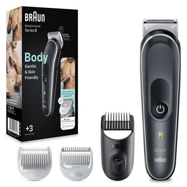 Braun BodyGroomer Body groomer 5 BG5350, with SkinShield technology and 2 attachments 2