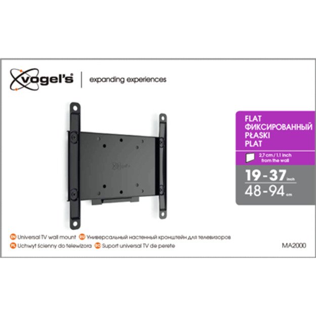Vogels | Wall mount | MA2000-A1 | Fixed | 26-40   | Maximum weight (capacity) 30 kg | Black