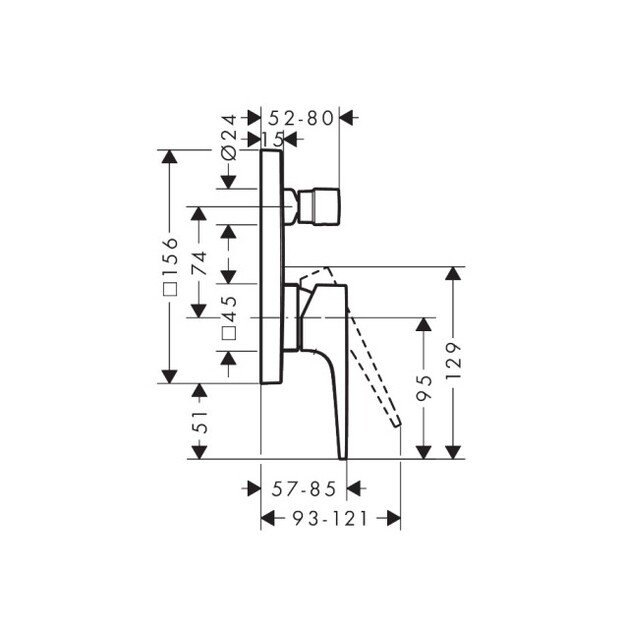 Potinkinis vonios mai&scaron;ytuvas Hansgrohe Metropol, 32546340