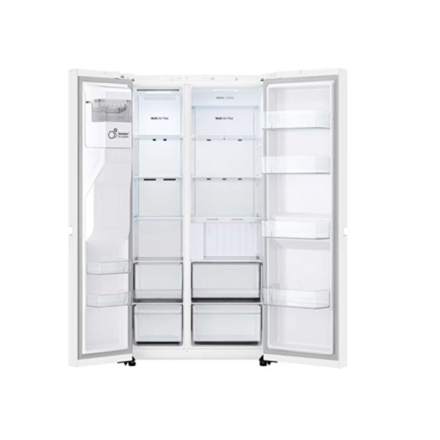 LG Refrigerator | GSLC40SWPE | Energy efficiency class E | Free standing | Side by side | Height 179 cm | Fridge net capacity 41 9