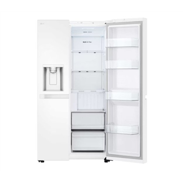 LG Refrigerator | GSLC40SWPE | Energy efficiency class E | Free standing | Side by side | Height 179 cm | Fridge net capacity 41 6