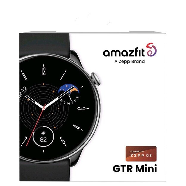 Amazfit GTR Mini 3.25 cm (1.28 ) AMOLED 42 mm Digital 416 x 416 pixels Touchscreen Black, Silver GPS (satellite)