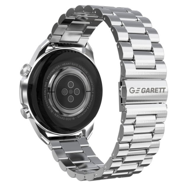 Garett V10 Išmanusis laikrodis, Silver steel