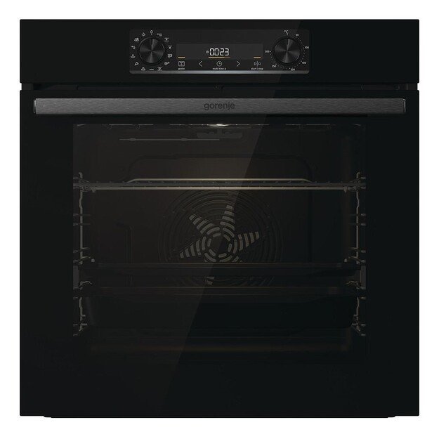Gorenje Oven | BOS6737E13FBG | 77 L | Electric | AquaClean | Mechanical | Steam function | Height 59.5 cm | Width 59.5 cm | Stai