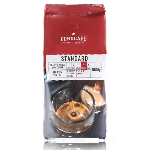 Kavos pupelės Eurocafe Standard 1000 g