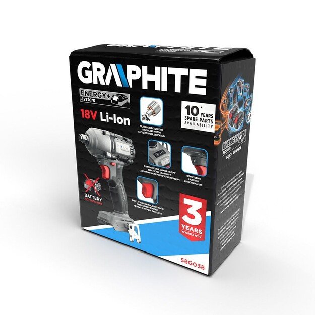 450Nm Energy+ brushless impact wrench