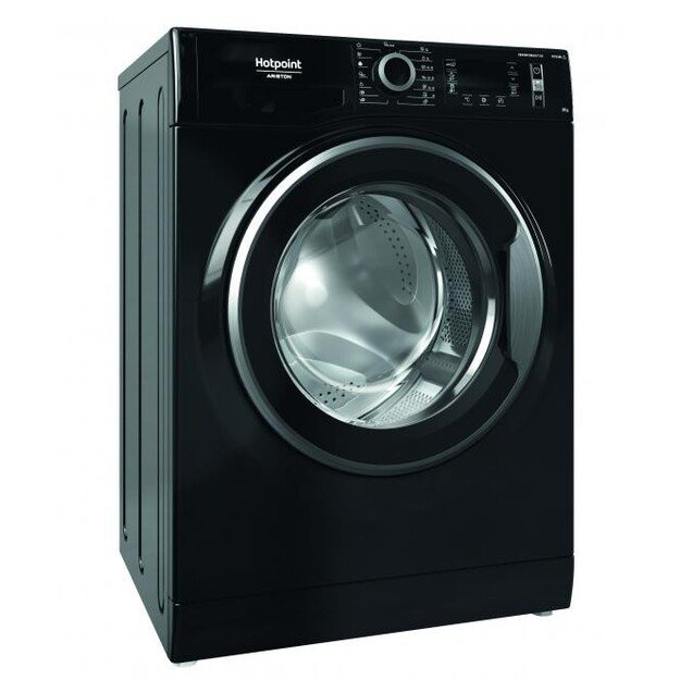 Juodos spalvos skalbyklė Hotpoint Ariston NLCD 948 BS A EU