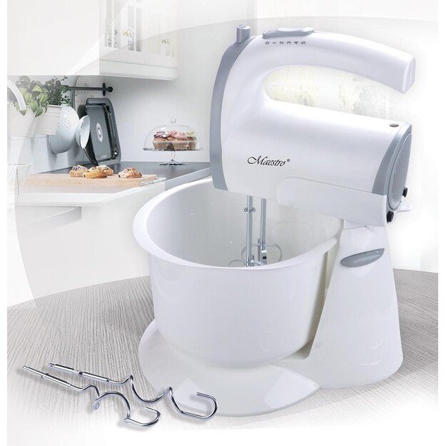 Maestro MR555NEW mixer Stand mixer Grey, White 400 W