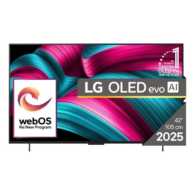 LG OLED evo AI OLED42C51LA TV 106.7 cm (42 ) 4K Ultra HD Smart TV Wi-Fi Black
