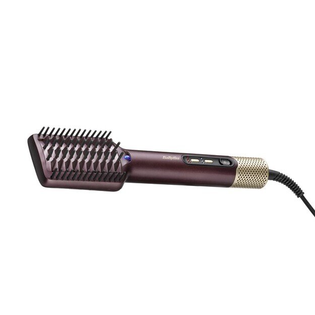 BaByliss Air Power AS6400E hair styling tool Straightening brush Airflow Maroon 900 W 2.5 m