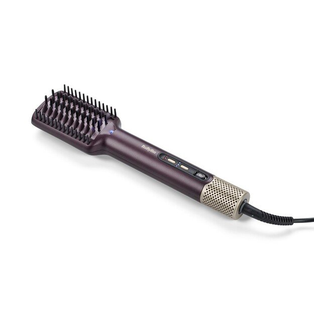 BaByliss Air Power AS6400E hair styling tool Straightening brush Airflow Maroon 900 W 2.5 m