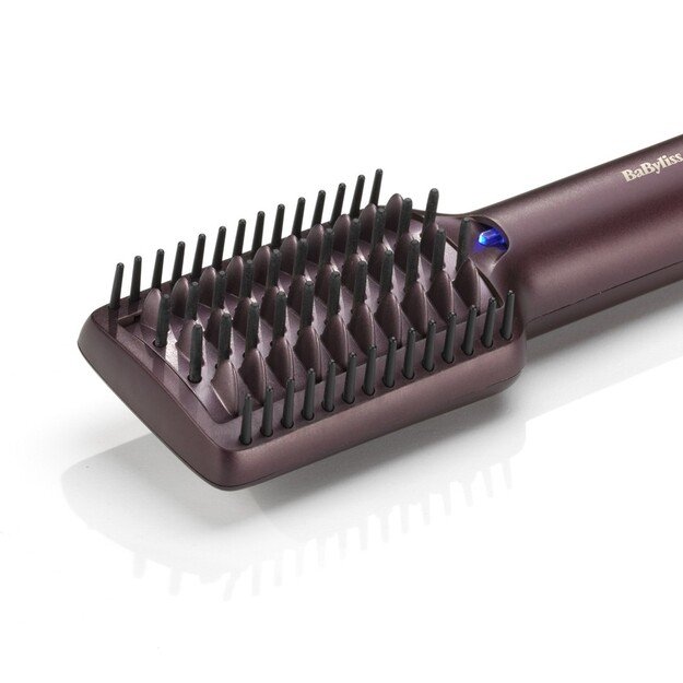 BaByliss Air Power AS6400E hair styling tool Straightening brush Airflow Maroon 900 W 2.5 m