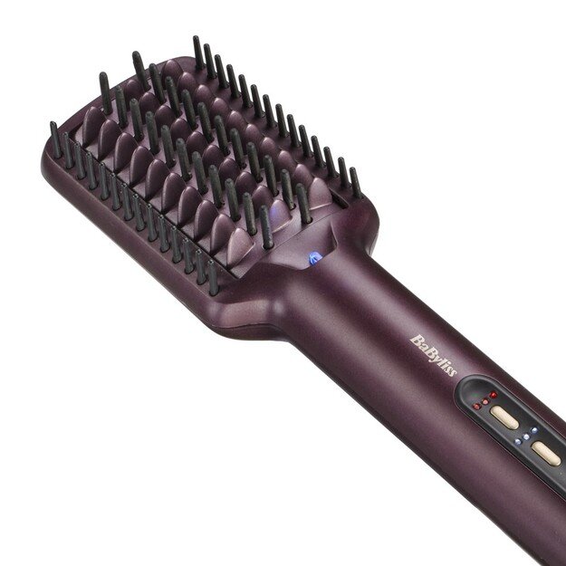 BaByliss Air Power AS6400E hair styling tool Straightening brush Airflow Maroon 900 W 2.5 m