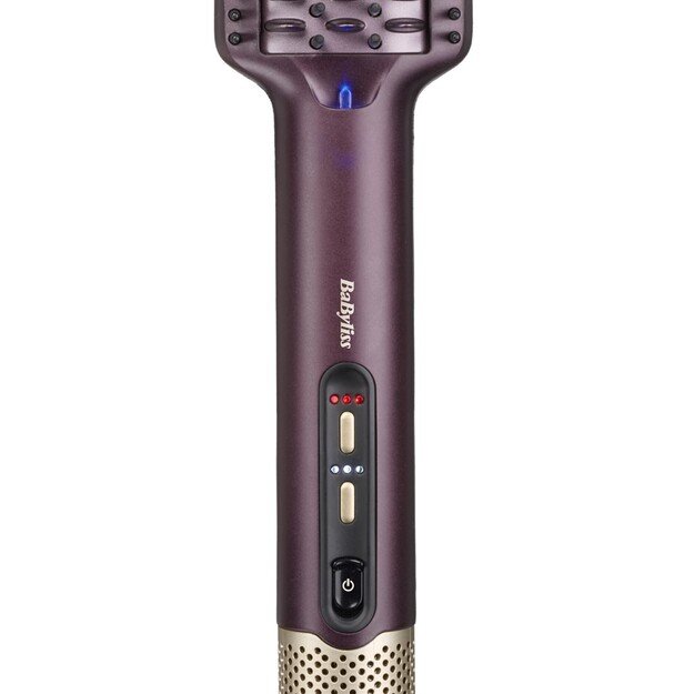 BaByliss Air Power AS6400E hair styling tool Straightening brush Airflow Maroon 900 W 2.5 m