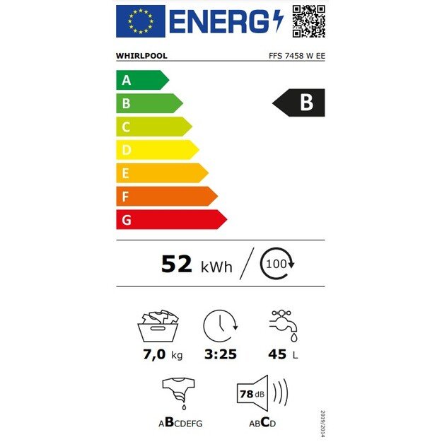 WHIRLPOOL FFS 7458 W EE 