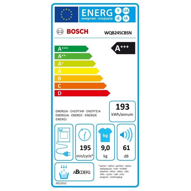 BOSCH WQB245CBSN