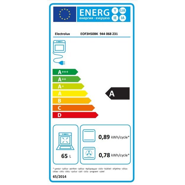 ELECTROLUX EOF3H50BK