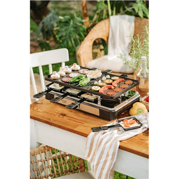 Adler | AD 6616 | Raclette - electric grill | Table | 1400 W | Black/Stainless steel