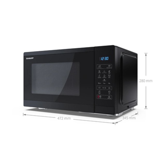 SHARP YC-MS252AE-B microwave oven